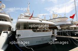 21.05.2008 Monte Carlo, Monaco,  Boats in the port, Candyscape - Formula 1 World Championship, Rd 6, Monaco Grand Prix, Wednesday