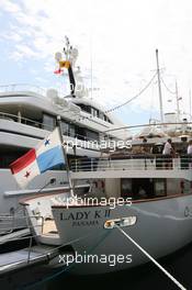 21.05.2008 Monte Carlo, Monaco,  Lady K II, Boats in the port - Formula 1 World Championship, Rd 6, Monaco Grand Prix, Wednesday