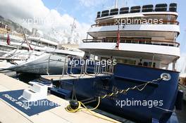 21.05.2008 Monte Carlo, Monaco,  The boat of Flavio Briatore (ITA), Renault F1 Team, Team Chief, Managing Director - Formula 1 World Championship, Rd 6, Monaco Grand Prix, Wednesday