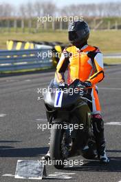 19.-20.03.2008 Hungary, Pannoniaring, Michael Schumacher (ex. F1 driver/ Ferrari/world champion) drives the "Skoox-Cup" (Racing-for-Fun-Wettbewerb) on a Honda Fireblade (178 PS) / HRP Racing Team