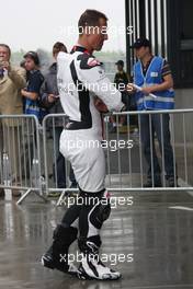 17.05.2008 Oschersleben, Germany,  Michael Schumacher (ex. F1 driver/ Ferrari/world champion) IDM German Super Bike Championship