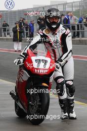 17.05.2008 Oschersleben, Germany,  Michael Schumacher (ex. F1 driver/ Ferrari/world champion) IDM German Super Bike Championship