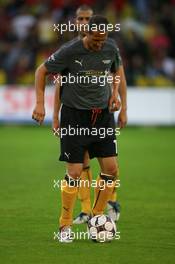 29.05.2008 Luzern, Switzerland ,  Michael Schumacher (GER), Scuderia Ferrari, Test Driver and Advisor, playing in a VIP Football Match