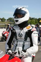 01..06.2008 Nurburgring, Germany,  Michael Schumacher (ex. F1 driver/ Ferrari/world champion) , IDM German Super Bike Championship