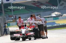21.03.2008 Kuala Lumpur, Malaysia,  Car of Adrian Sutil (GER), Force India F1 Team - Formula 1 World Championship, Rd 2, Malaysian Grand Prix, Friday Practice