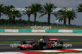 21.03.2008 Kuala Lumpur, Malaysia,  Lewis Hamilton (GBR), McLaren Mercedes, MP4-23 - Formula 1 World Championship, Rd 2, Malaysian Grand Prix, Friday Practice