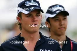 21.03.2008 Kuala Lumpur, Malaysia,  Nico Rosberg (GER), Williams F1 Team, Kazuki Nakajima (JPN), Williams F1 Team - Formula 1 World Championship, Rd 2, Malaysian Grand Prix, Friday