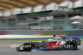 21.03.2008 Kuala Lumpur, Malaysia,  Lewis Hamilton (GBR), McLaren Mercedes, MP4-23 - Formula 1 World Championship, Rd 2, Malaysian Grand Prix, Friday Practice