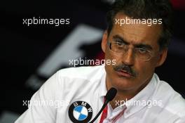 21.03.2008 Kuala Lumpur, Malaysia,  Dr. Mario Theissen (GER), BMW Sauber F1 Team, BMW Motorsport Director - Formula 1 World Championship, Rd 2, Malaysian Grand Prix, Friday Press Conference