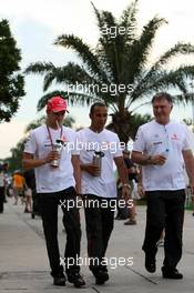 21.03.2008 Kuala Lumpur, Malaysia,  Heikki Kovalainen (FIN), McLaren Mercedes, Lewis Hamilton (GBR), McLaren Mercedes - Formula 1 World Championship, Rd 2, Malaysian Grand Prix, Friday