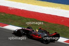 21.03.2008 Kuala Lumpur, Malaysia,  Lewis Hamilton (GBR), McLaren Mercedes, MP4-23 - Formula 1 World Championship, Rd 2, Malaysian Grand Prix, Friday Practice