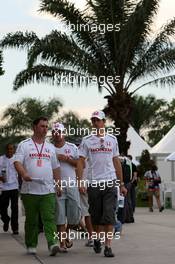 21.03.2008 Kuala Lumpur, Malaysia,  Rubens Barrichello (BRA), Honda Racing F1 Team, Jenson Button (GBR), Honda Racing F1 Team - Formula 1 World Championship, Rd 2, Malaysian Grand Prix, Friday