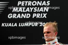 23.03.2008 Kuala Lumpur, Malaysia,  Heikki Kovalainen (FIN), McLaren Mercedes - Formula 1 World Championship, Rd 2, Malaysian Grand Prix, Sunday Podium