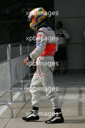 23.03.2008 Kuala Lumpur, Malaysia,  Lewis Hamilton (GBR), McLaren Mercedes - Formula 1 World Championship, Rd 2, Malaysian Grand Prix, Sunday Podium