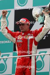 23.03.2008 Kuala Lumpur, Malaysia,  1st, Kimi Raikkonen (FIN), Räikkönen, Scuderia Ferrari - Formula 1 World Championship, Rd 2, Malaysian Grand Prix, Sunday Podium