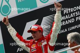 23.03.2008 Kuala Lumpur, Malaysia,  1st, Kimi Raikkonen (FIN), Räikkönen, Scuderia Ferrari - Formula 1 World Championship, Rd 2, Malaysian Grand Prix, Sunday Podium