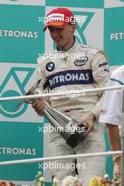 23.03.2008 Kuala Lumpur, Malaysia,  2nd, Robert Kubica (POL),  BMW Sauber F1 Team - Formula 1 World Championship, Rd 2, Malaysian Grand Prix, Sunday Podium