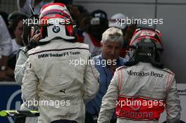 23.03.2008 Kuala Lumpur, Malaysia,  2nd, Robert Kubica (POL),  BMW Sauber F1 Team and 3rd, Heikki Kovalainen (FIN), McLaren Mercedes - Formula 1 World Championship, Rd 2, Malaysian Grand Prix, Sunday Podium