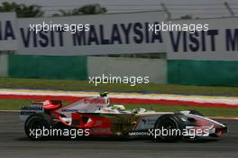 22.03.2008 Kuala Lumpur, Malaysia,  Giancarlo Fisichella (ITA), Force India F1 Team, VJM-01 - Formula 1 World Championship, Rd 2, Malaysian Grand Prix, Saturday Practice