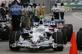 22.03.2008 Kuala Lumpur, Malaysia,  BMW Sauber F1 Team, F1.08, after qualifying - Formula 1 World Championship, Rd 2, Malaysian Grand Prix, Saturday Qualifying