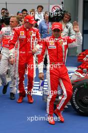 22.03.2008 Kuala Lumpur, Malaysia,  Kimi Raikkonen (FIN), Räikkönen, Scuderia Ferrari Felipe Massa (BRA), Scuderia Ferrari, Heikki Kovalainen (FIN), McLaren Mercedes - Formula 1 World Championship, Rd 2, Malaysian Grand Prix, Saturday Qualifying