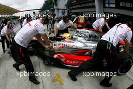 22.03.2008 Kuala Lumpur, Malaysia,  Lewis Hamilton (GBR), McLaren Mercedes - Formula 1 World Championship, Rd 2, Malaysian Grand Prix, Saturday Practice