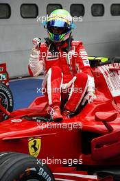 22.03.2008 Kuala Lumpur, Malaysia,  Felipe Massa (BRA), Scuderia Ferrari, on pole - Formula 1 World Championship, Rd 2, Malaysian Grand Prix, Saturday Qualifying