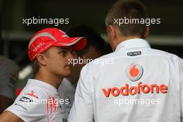 22.03.2008 Kuala Lumpur, Malaysia,  Heikki Kovalainen (FIN), McLaren Mercedes and Martin Whitmarsh (GBR), McLaren, Chief Executive Officer - Formula 1 World Championship, Rd 2, Malaysian Grand Prix, Saturday