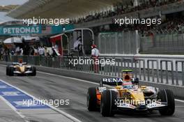 22.03.2008 Kuala Lumpur, Malaysia,  Nelson Piquet Jr (BRA), Renault F1 Team, R28 - Formula 1 World Championship, Rd 2, Malaysian Grand Prix, Saturday Qualifying
