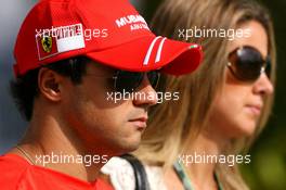 22.03.2008 Kuala Lumpur, Malaysia,  Felipe Massa (BRA), Scuderia Ferrari and his wife Rafaela - Formula 1 World Championship, Rd 2, Malaysian Grand Prix, Saturday