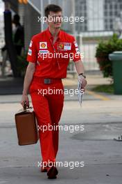 22.03.2008 Kuala Lumpur, Malaysia,  Chris Dyer (AUS), Scuderia Ferrari, Track Engineer of Kimi Raikkonen (FIN) - Formula 1 World Championship, Rd 2, Malaysian Grand Prix, Saturday