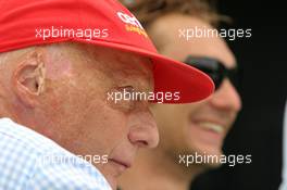 23.03.2008 Kuala Lumpur, Malaysia,  Niki Lauda (AUT), Former F1 world champion and RTL TV - Formula 1 World Championship, Rd 2, Malaysian Grand Prix, Sunday