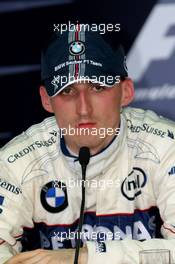 23.03.2008 Kuala Lumpur, Malaysia,  Robert Kubica (POL),  BMW Sauber F1 Team - Formula 1 World Championship, Rd 2, Malaysian Grand Prix, Sunday Press Conference