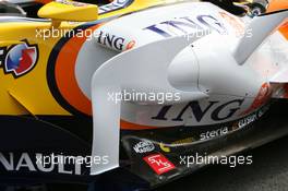 20.03.2008 Kuala Lumpur, Malaysia,  Renault F1 Team, R28, Detail - Formula 1 World Championship, Rd 2, Malaysian Grand Prix, Thursday