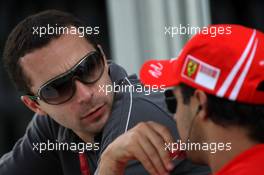 20.03.2008 Kuala Lumpur, Malaysia,  Nicolas Todt (FRA), Manager of Felipe Massa, Felipe Massa (BRA), Scuderia Ferrari - Formula 1 World Championship, Rd 2, Malaysian Grand Prix, Thursday