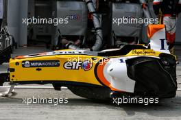 20.03.2008 Kuala Lumpur, Malaysia,  Renault F1 Team, R28, Chassis Detail - Formula 1 World Championship, Rd 2, Malaysian Grand Prix, Thursday