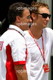 20.03.2008 Kuala Lumpur, Malaysia,  Jean Alesi and Mathias Lauda - Formula 1 World Championship, Rd 2, Malaysian Grand Prix, Thursday