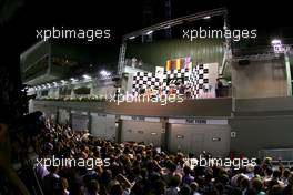 28.09.2008 Singapore City, Singapore,  Nico Rosberg (GER), Williams F1 Team, Fernando Alonso (ESP), Renault F1 Team, Lewis Hamilton (GBR), McLaren Mercedes  - Formula 1 World Championship, Rd 15, Singapore Grand Prix, Sunday Podium