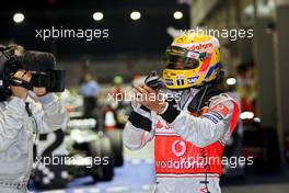 28.09.2008 Singapore City, Singapore,  Lewis Hamilton (GBR), McLaren Mercedes - Formula 1 World Championship, Rd 15, Singapore Grand Prix, Sunday Podium