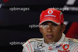 27.09.2008 Singapore City, Singapore,  Lewis Hamilton (GBR), McLaren Mercedes - Formula 1 World Championship, Rd 15, Singapore Grand Prix, Saturday Press Conference