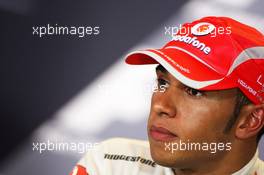 28.09.2008 Singapore City, Singapore,  Lewis Hamilton (GBR), McLaren Mercedes - Formula 1 World Championship, Rd 15, Singapore Grand Prix, Sunday Press Conference