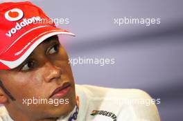 28.09.2008 Singapore City, Singapore,  Lewis Hamilton (GBR), McLaren Mercedes - Formula 1 World Championship, Rd 15, Singapore Grand Prix, Sunday Press Conference