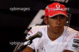 25.09.2008 Singapore City, Singapore,  Lewis Hamilton (GBR), McLaren Mercedes - Formula 1 World Championship, Rd 15, Singapore Grand Prix, Thursday Press Conference