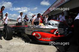 26.06.2008 Silverstone, England,  Lewis Hamilton (GBR), McLaren Mercedes - Formula 1 Testing, Silverstone