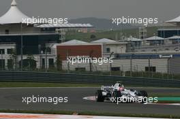 09.05.2008 Istanbul, Turkey,  Robert Kubica (POL), BMW Sauber F1 Team, F1.08 and a glove on the track - Formula 1 World Championship, Rd 5, Turkish Grand Prix, Friday Practice