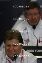 09.05.2008 Istanbul, Turkey,  Norbert Haug (GER), Mercedes, Motorsport chief - Formula 1 World Championship, Rd 5, Turkish Grand Prix, Friday Press Conference