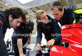 09.05.2008 Istanbul, Turkey,  Sebastian Vettel (GER), Scuderia Toro Rosso talks with engineers and mechanics - Formula 1 World Championship, Rd 5, Turkish Grand Prix, Friday Practice
