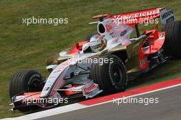 09.05.2008 Istanbul, Turkey,  Adrian Sutil (GER), Force India F1 Team, VJM-01, spins onto the grass - Formula 1 World Championship, Rd 5, Turkish Grand Prix, Friday Practice