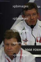09.05.2008 Istanbul, Turkey,  Ross Brawn (GBR) Team Principal, Honda Racing F1 Team - Formula 1 World Championship, Rd 5, Turkish Grand Prix, Friday Press Conference