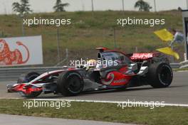 09.05.2008 Istanbul, Turkey,  Lewis Hamilton (GBR), McLaren Mercedes, MP4-23, spins - Formula 1 World Championship, Rd 5, Turkish Grand Prix, Friday Practice